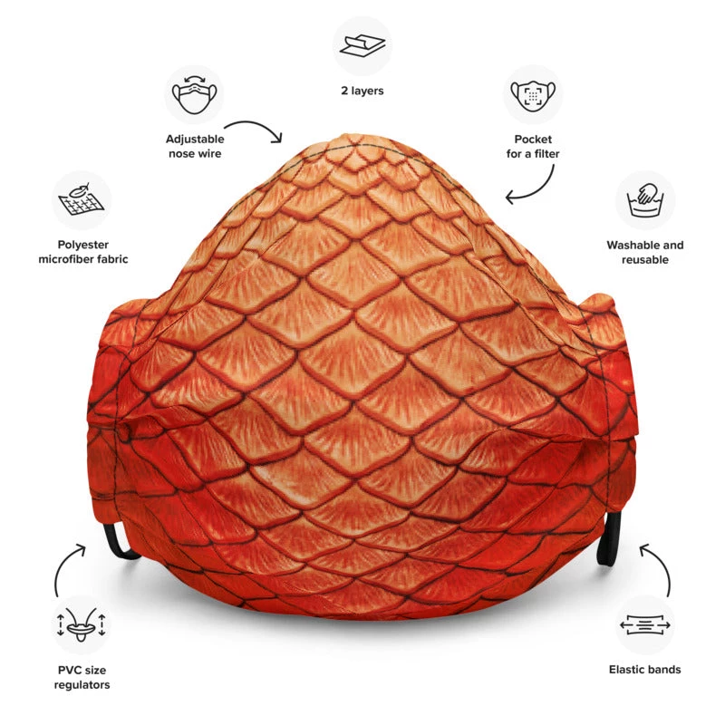 FinfolkProductions Face Masks Eternal Ember Face Mask 1 FinfolkProductions Face Masks Eternal Ember Face Mask