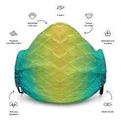 FinfolkProductions Jellyfish Jungle Face Mask Face Masks