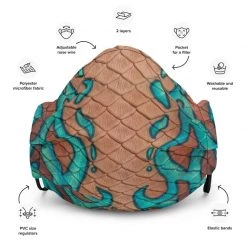 FinfolkProductions Jewel Of Jupiter Face Mask Face Masks