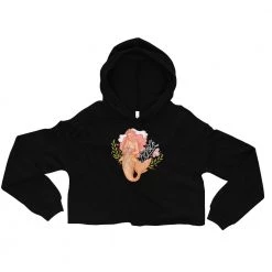 FinfolkProductions Mermaid Bride Crop Hoodie Hoodies