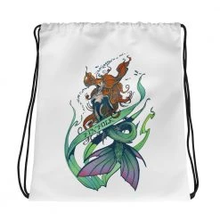 FinfolkProductions Bags And Backpacks Watercolor Dream Drawstring Bag