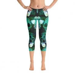 FinfolkProductions Skull Capri Leggings