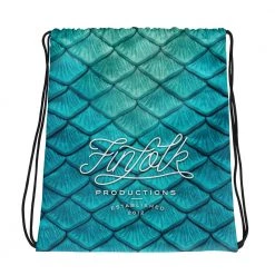 FinfolkProductions Sea Sapphire Drawstring Bag Bags And Backpacks