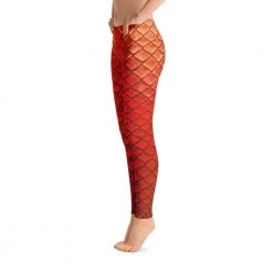 FinfolkProductions Tail Scale Leggings: Eternal Ember