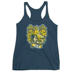 FinfolkProductions T-shirts And Tank Tops Gold Finfolk Crest Racerback Tank