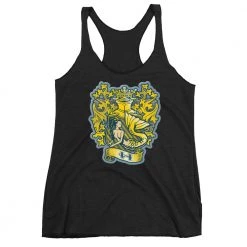 FinfolkProductions T-shirts And Tank Tops Gold Finfolk Crest Racerback Tank
