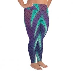 FinfolkProductions Aurora Borealis Plus Size Leggings