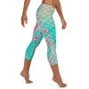 FinfolkProductions Turquoise Sunrise Capri Leggings