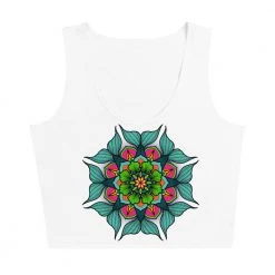 FinfolkProductions T-shirts And Tank Tops Finfolk Mandala Crop Tank