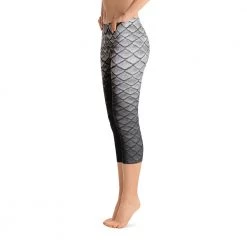 FinfolkProductions Starcrossed Silver Capri Leggings