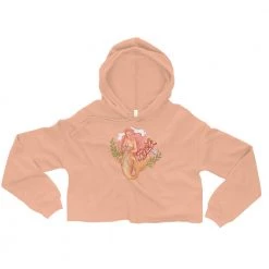 FinfolkProductions Mermaid Bride Crop Hoodie Hoodies