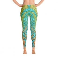 FinfolkProductions Tail Scale Leggings: Mandarin