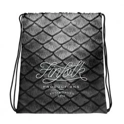 FinfolkProductions Starcrossed Silver Drawstring Bag Bags And Backpacks