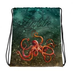 FinfolkProductions Curious Kraken Drawstring Bag