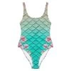 FinfolkProductions Turquoise Sunrise One-Piece Swimsuit Swimsuits
