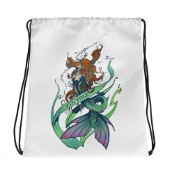 FinfolkProductions Bags And Backpacks Watercolor Dream Drawstring Bag