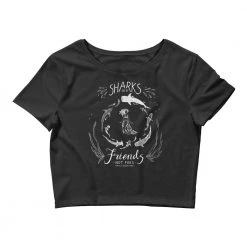FinfolkProductions T-shirts And Tank Tops Shark Friends Crop Tee