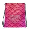FinfolkProductions Bags And Backpacks Plumeria Pink Drawstring Bag