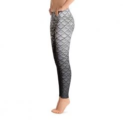FinfolkProductions Tail Scale Leggings: Starcrossed Silver 6 FinfolkProductions Tail Scale Leggings: Starcrossed Silver