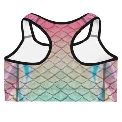 FinfolkProductions Turquoise Sunrise Sports Bra