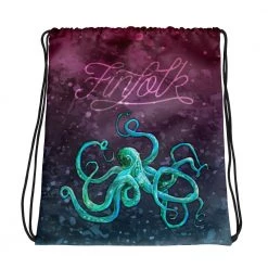 FinfolkProductions Cosmic Kraken Drawstring Bag