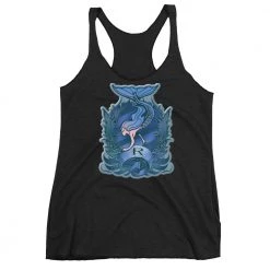 FinfolkProductions Sapphire Finfolk Crest Racerback Tank T-shirts And Tank Tops