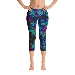 FinfolkProductions Neon Tropics Capri Leggings