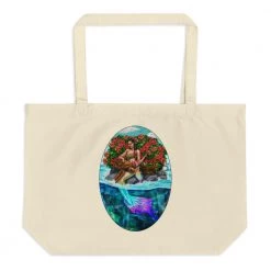 FinfolkProductions Guardian Mermaid Large Tote Bags And Backpacks