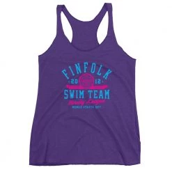 FinfolkProductions T-shirts And Tank Tops Finfolk Swim Team Racerback Tank