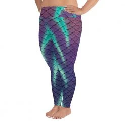 FinfolkProductions Aurora Borealis Plus Size Leggings