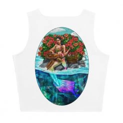 FinfolkProductions T-shirts And Tank Tops Guardian Mermaid Crop Tank