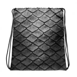 FinfolkProductions Starcrossed Silver Drawstring Bag Bags And Backpacks