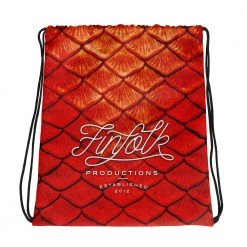FinfolkProductions Bags And Backpacks Eternal Ember Drawstring Bag