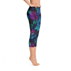 FinfolkProductions Neon Tropics Capri Leggings