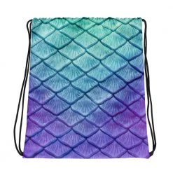 FinfolkProductions Bags And Backpacks Island Iris Drawstring Bag