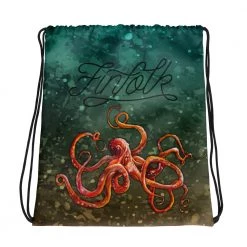 FinfolkProductions Curious Kraken Drawstring Bag