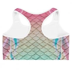 FinfolkProductions Turquoise Sunrise Sports Bra