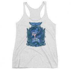 FinfolkProductions Sapphire Finfolk Crest Racerback Tank T-shirts And Tank Tops