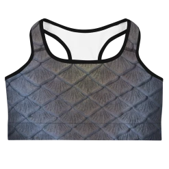 FinfolkProductions Sports Bras Black Dahlia Sports Bra