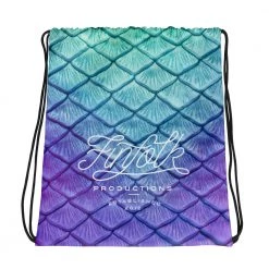 FinfolkProductions Bags And Backpacks Island Iris Drawstring Bag