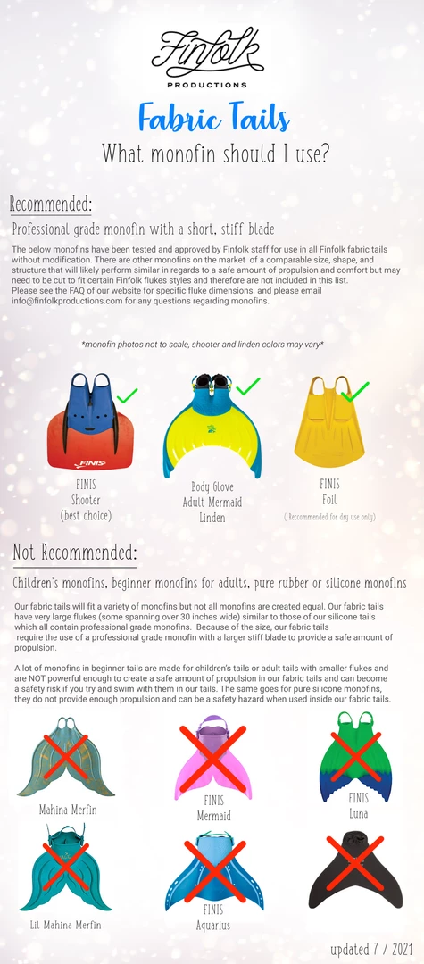 FinfolkProductions Adult Mermaid Linden Monofin By Body Glove Tail Of The Month 5 FinfolkProductions Adult Mermaid Linden Monofin By Body Glove Tail Of The Month