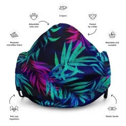 FinfolkProductions Face Masks Neon Tropics Face Mask
