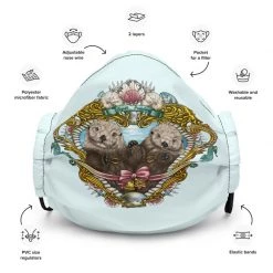 FinfolkProductions Otterly In Love Face Mask