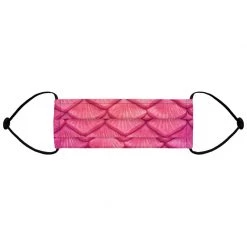 FinfolkProductions Plumeria Pink Face Mask