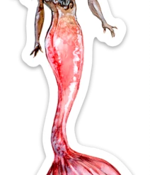 Finfolk Productions Stickers Ruby Mermaid Sticker