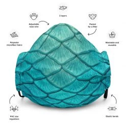 FinfolkProductions Sea Sapphire Face Mask