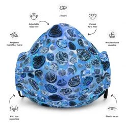 FinfolkProductions Sally Seashell Face Mask