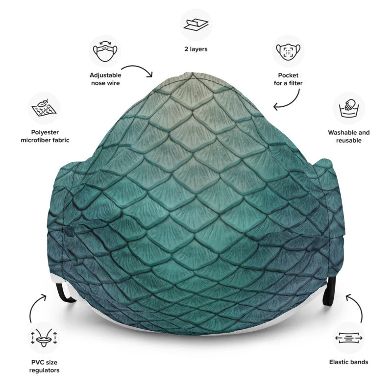 FinfolkProductions Face Masks Shipwreck Siren Face Mask 1 FinfolkProductions Face Masks Shipwreck Siren Face Mask