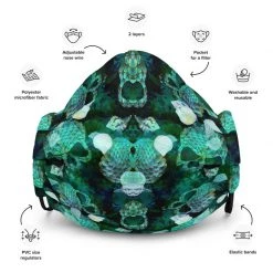 FinfolkProductions Face Masks Skulls And Scales Face Mask