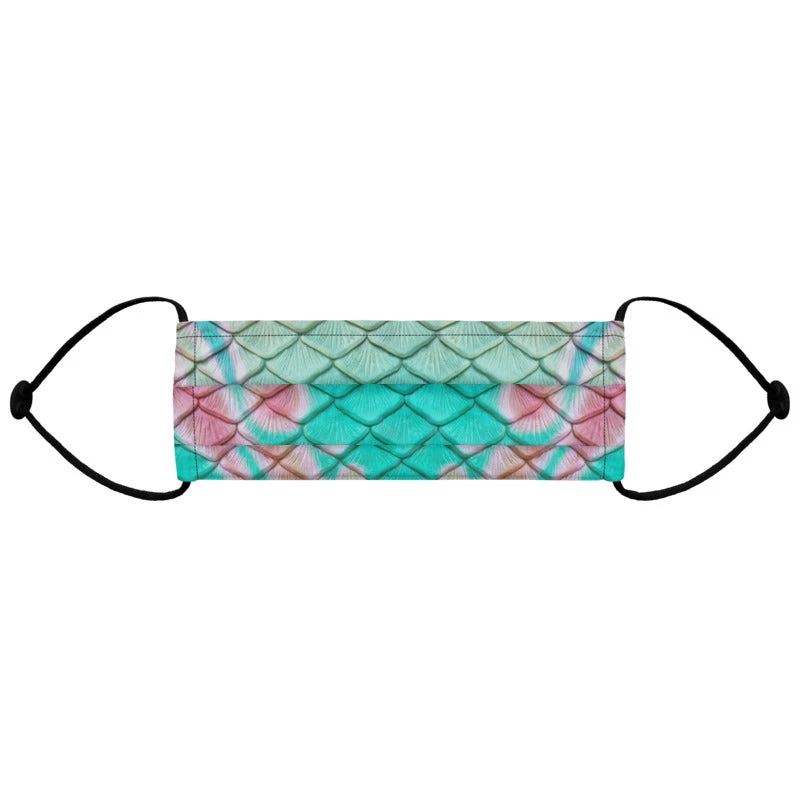 FinfolkProductions Turquoise Sunrise Face Mask 2 FinfolkProductions Turquoise Sunrise Face Mask